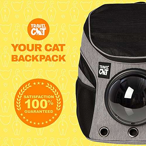 Fat Cat Backpack Carrier for Small Cats, Airline Approved with Space Capsule G6341