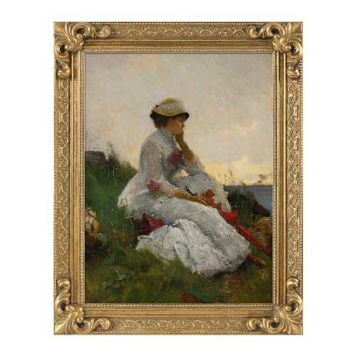 12x16 Wood Canvas Frame Gothic Ornate Black for Wall Art D3778