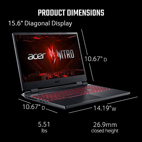 Acer Nitro V Gaming Laptop 15.6" FHD 144Hz, RTX 2050, i5-13420H O78707
