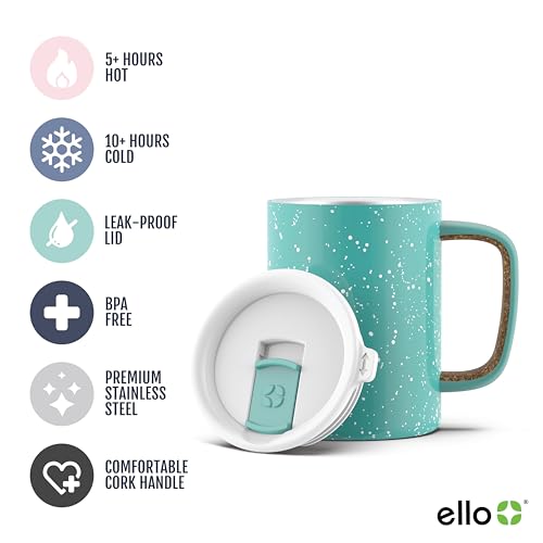 Ello Campy Vacuum Insulated Travel Mug 18oz with Leak-Proof Lid U4783