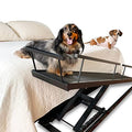 Dog Ramp for Beds - Solid Hardwood with 5 Finish Options - Adjustable up to 37" High Beds with Low Incline, Safety Rails & Anti-Slip Grip, For Small Dogs up to 50lbs - Made in North America