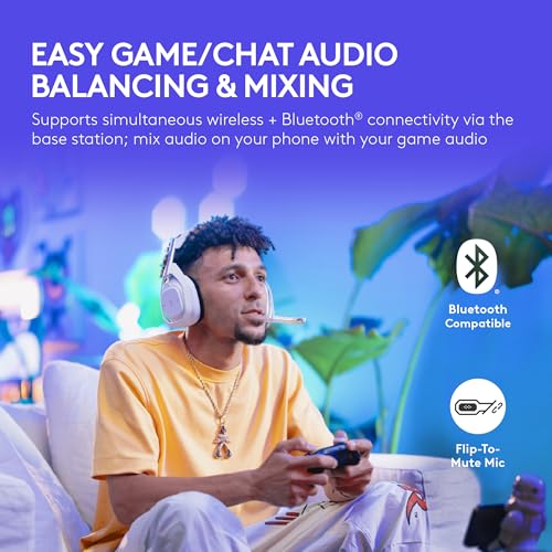 Logitech G Astro A50 Wireless Gaming Headset + Base Station for PS5, Xbox, PC V69935