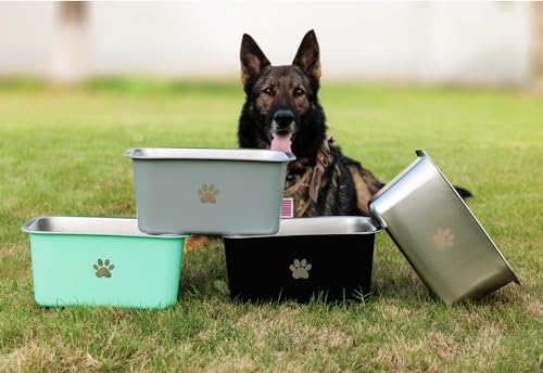 Stainless Steel Large Dog Water Bowl, Non Slip, 2.65 Gallons Z70616