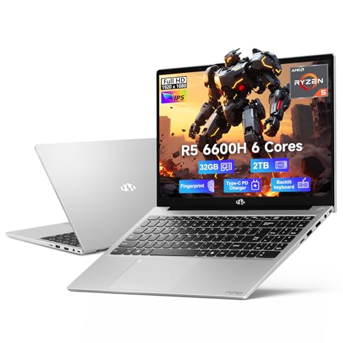 NIMO 15.6" FHD IPS Gaming Laptop, AMD Ryzen 5 6600H, 16GB RAM, 1TB SSD R298468