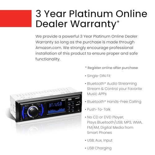BOSS Audio Systems 616UAB Car Stereo with Bluetooth N9135