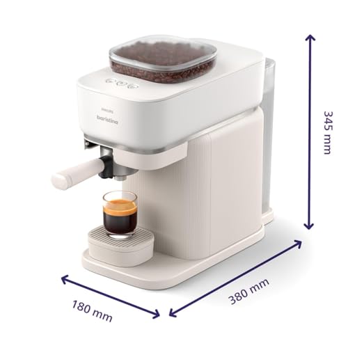 Philips Baristina Espresso Machine with Milk Frother, Black D833