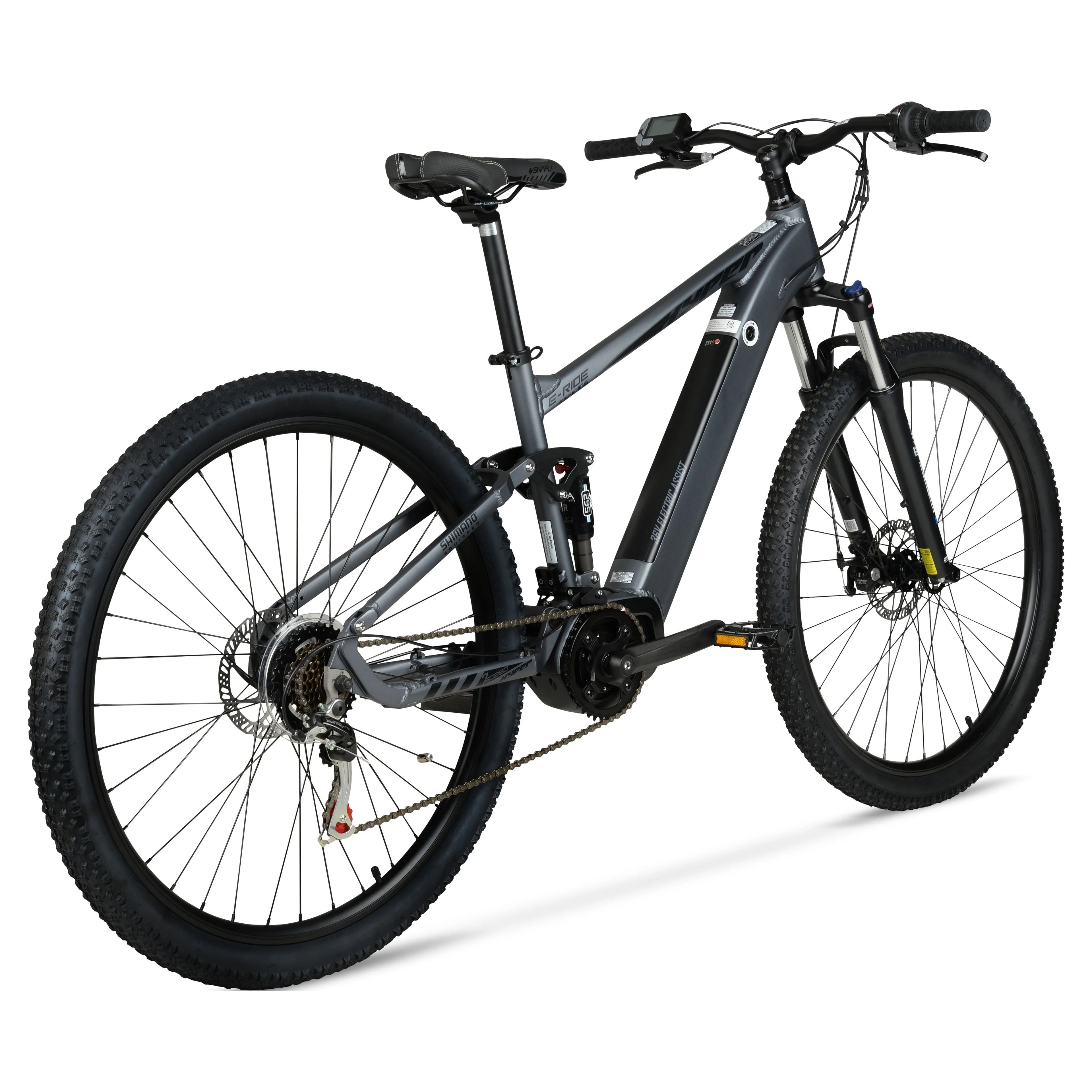 Hyper Bicycles E-Ride 29" 36V Electric Mountain Bike for Adults, Grey N5618