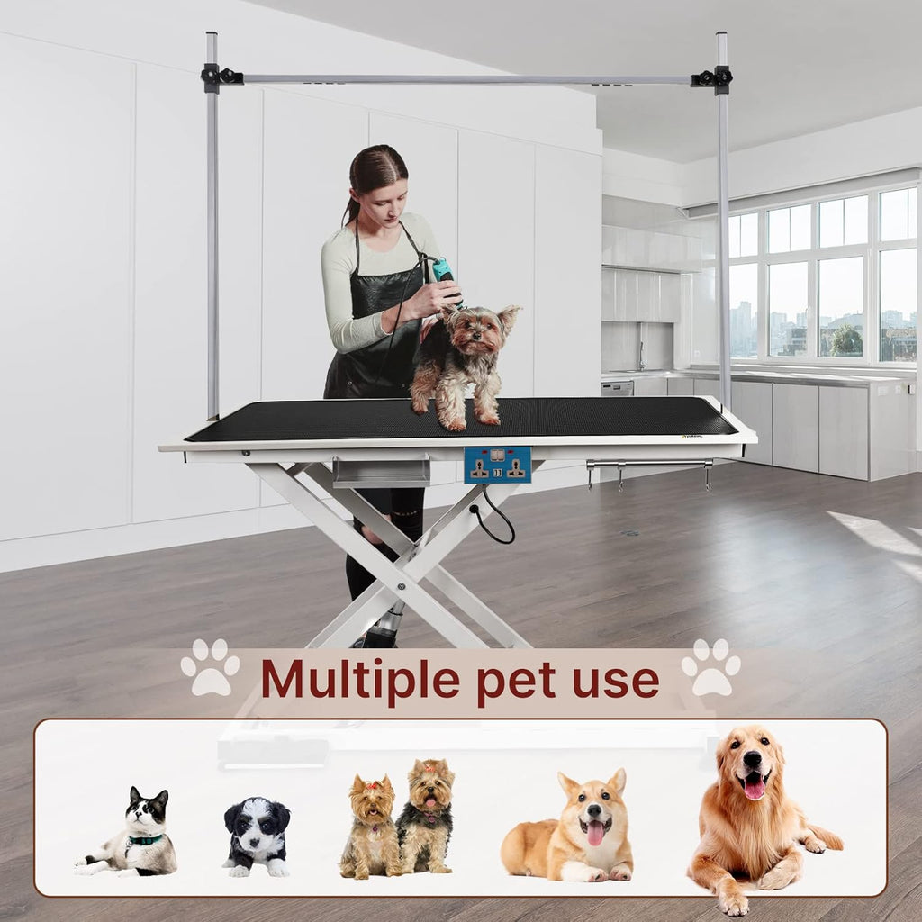 Hydraulic Electric Pet Grooming Table with Adjustable Arms and Nooses S52743