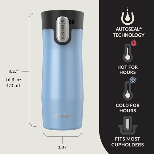 Contigo AUTOSEAL West Loop Vacuum-Insulated Stainless Steel Travel Mug 20 oz U753927