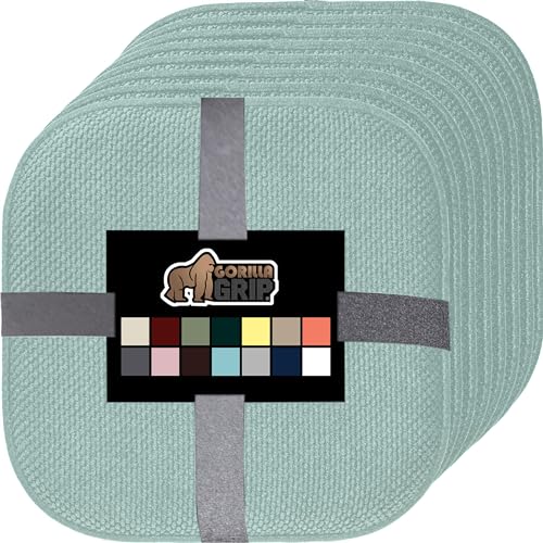 GORILLA GRIP Slip Resistant Chair Cushions, Memory Foam, Set of 2, Beige W525