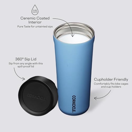 Corkcicle Commuter Cup Travel Mug Insulated Coffee Mug with Lid 17 oz Dragonfly J36810