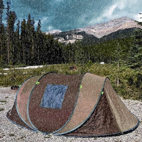 4 Person Pop Up Tent Waterproof Automatic Setup for Camping E652949