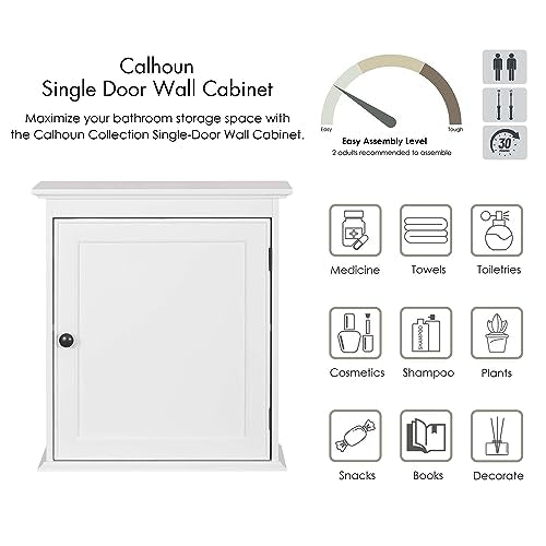 Spirich Small Wall Mounted Bathroom Cabinet, White E7850