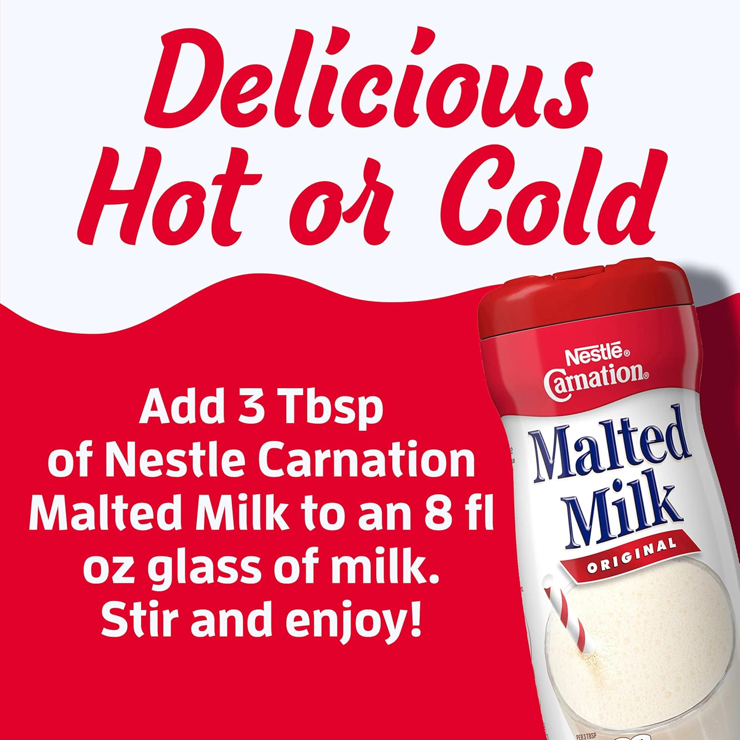 Nestle Carnation Original Malted Milk Powder Mix, 13 OZ S25335