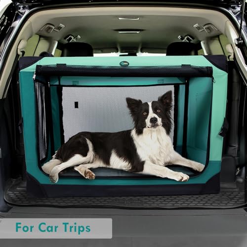 Ownpets Collapsible Dog Crate 42 inch Portable Travel Pet Kennel O75502