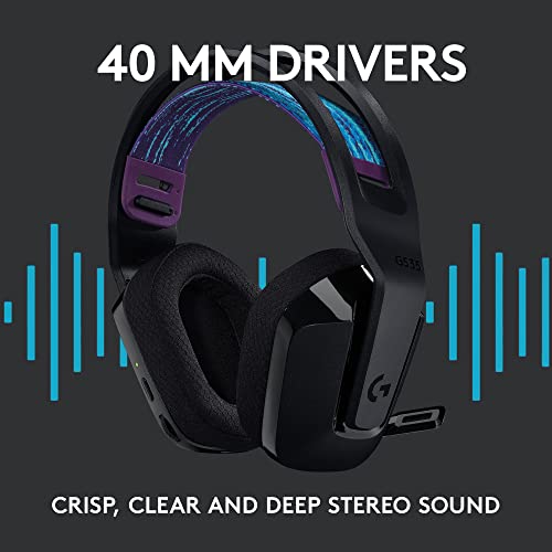 Logitech G535 Lightspeed Wireless Gaming Headset - Black D851