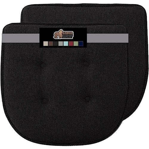 GORILLA GRIP Slip Resistant Chair Cushions, Memory Foam, Set of 2, Beige W525