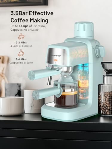 3.5Bar Espresso Machine with Milk Frother, 800W Compact Cappuccino Maker G96105