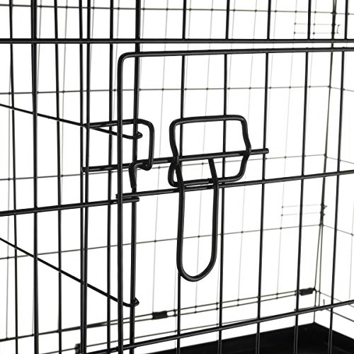 PETMAKER 42-Inch Dog Crate with Divider Panel for Large Dogs, Black M72747