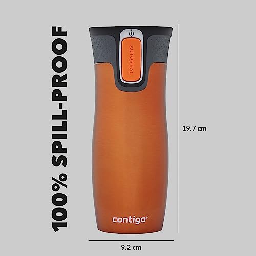 Contigo West Loop Autoseal Travel Mug, Stainless Steel, Leakproof W76171