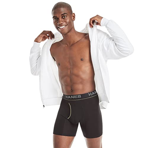 Hanes mens Comfort Flex Fit Ultra Lightweight Mesh Boxer Briefs 4-pack Q55376
