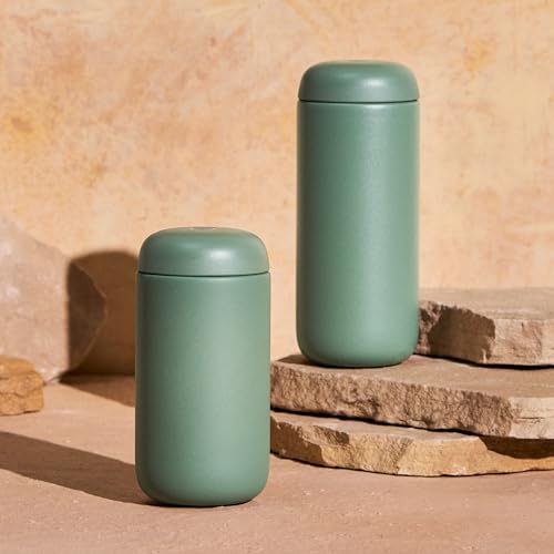 Fellow Carter Move Travel Mug 16 oz, Vacuum-Insulated Stainless Steel, Matte Black D615