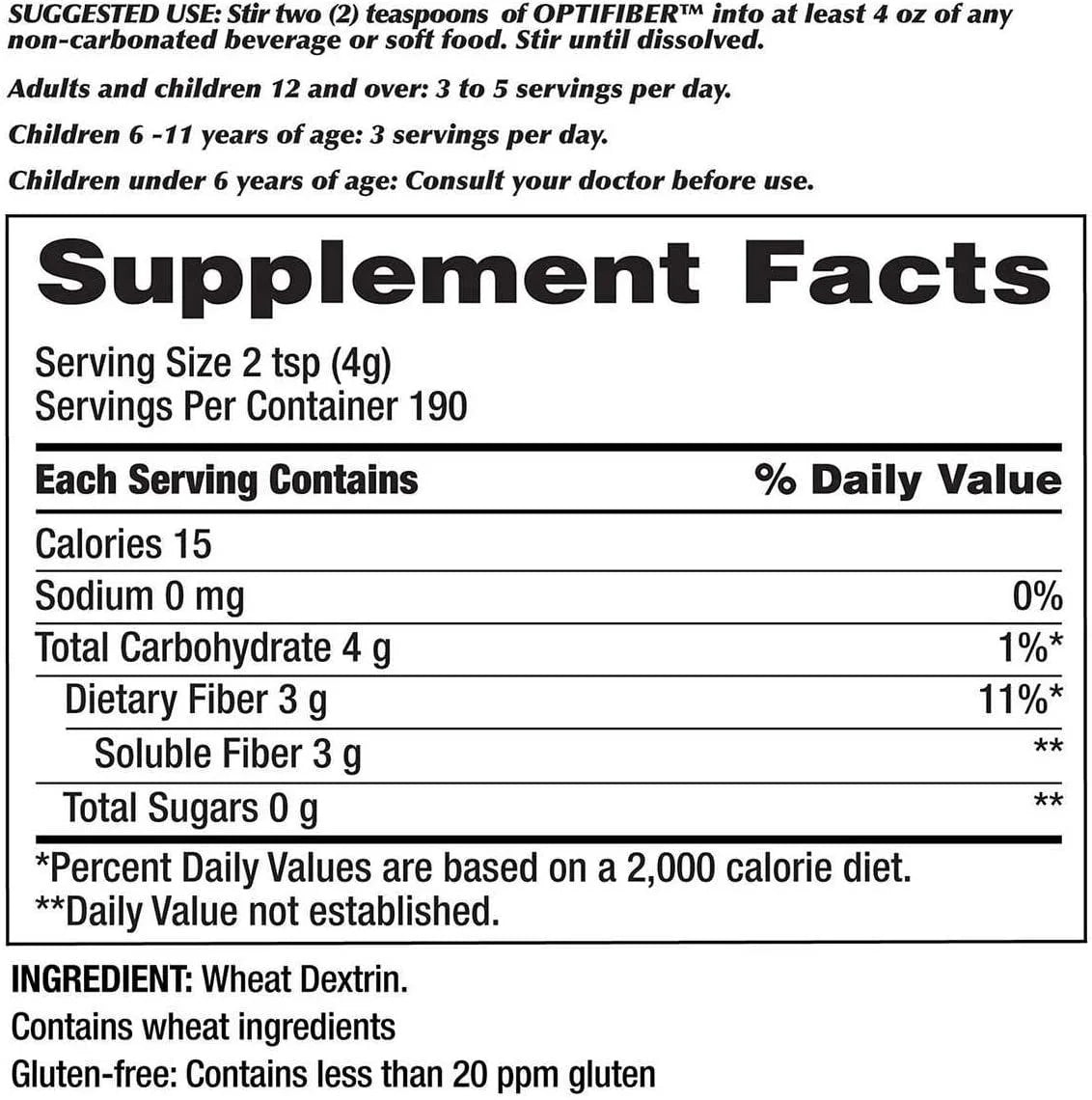 Kirkland Signature OPTIFIBER, 2 Pack 25.6 oz N295