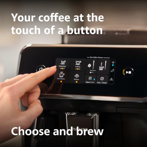 Philips 2200 Series Fully Automatic Espresso Machine with Milk Frother, Black I7236