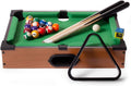 Mini Table Top Pool Set - Includes 2 Cue Sticks, 16 Balls, Chalk & Triangle!