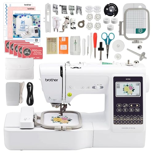 Brother SE700 Embroidery & Sewing Machine with Accessories Q582