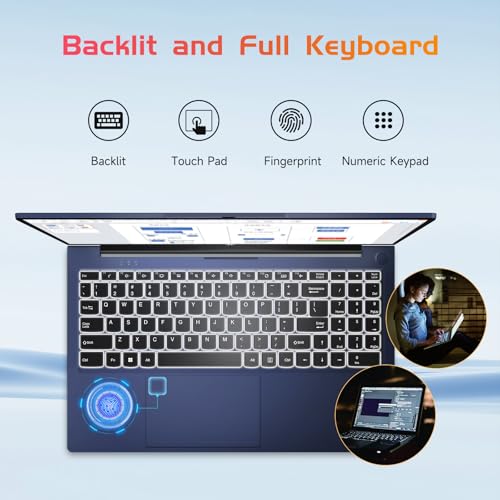 NIMO 15.6 IPS FHD Laptop, 16GB RAM 1TB SSD, Intel Pentium N100, Backlit Keyboard, Win 11 E701