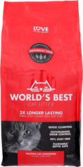 World's Best Cat Litter Multiple Cat Unscented Clumping Litter Formula, No Harmful Chemicals, 8 LB (Pack of 1)