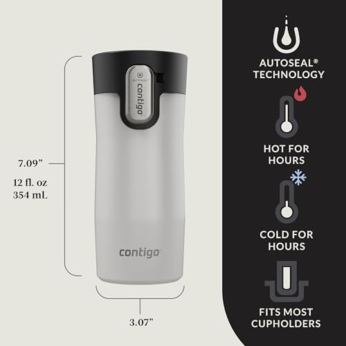 Contigo AUTOSEAL West Loop Vacuum-Insulated Stainless Steel Travel Mug 20 oz U753927