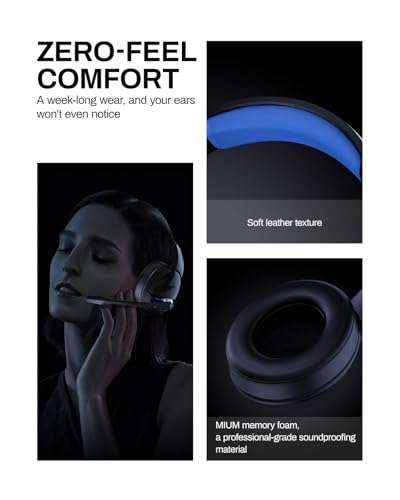 acer Wireless Gaming Headset for PS5, PC, Switch, Bluetooth 5.3, Noise Canceling Mic, Black X39806