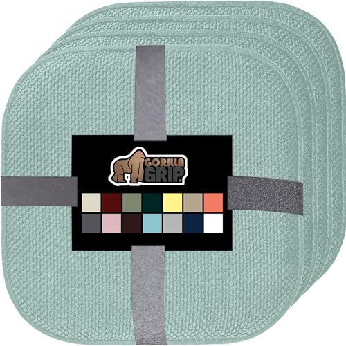 GORILLA GRIP Slip Resistant Chair Cushions, Memory Foam, Set of 2, Beige W525