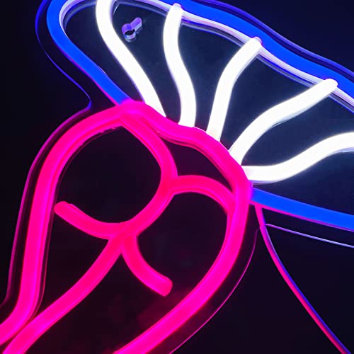 Lady Mushroom Neon Light LED USB Sign for Bedroom Wall Decor K854110