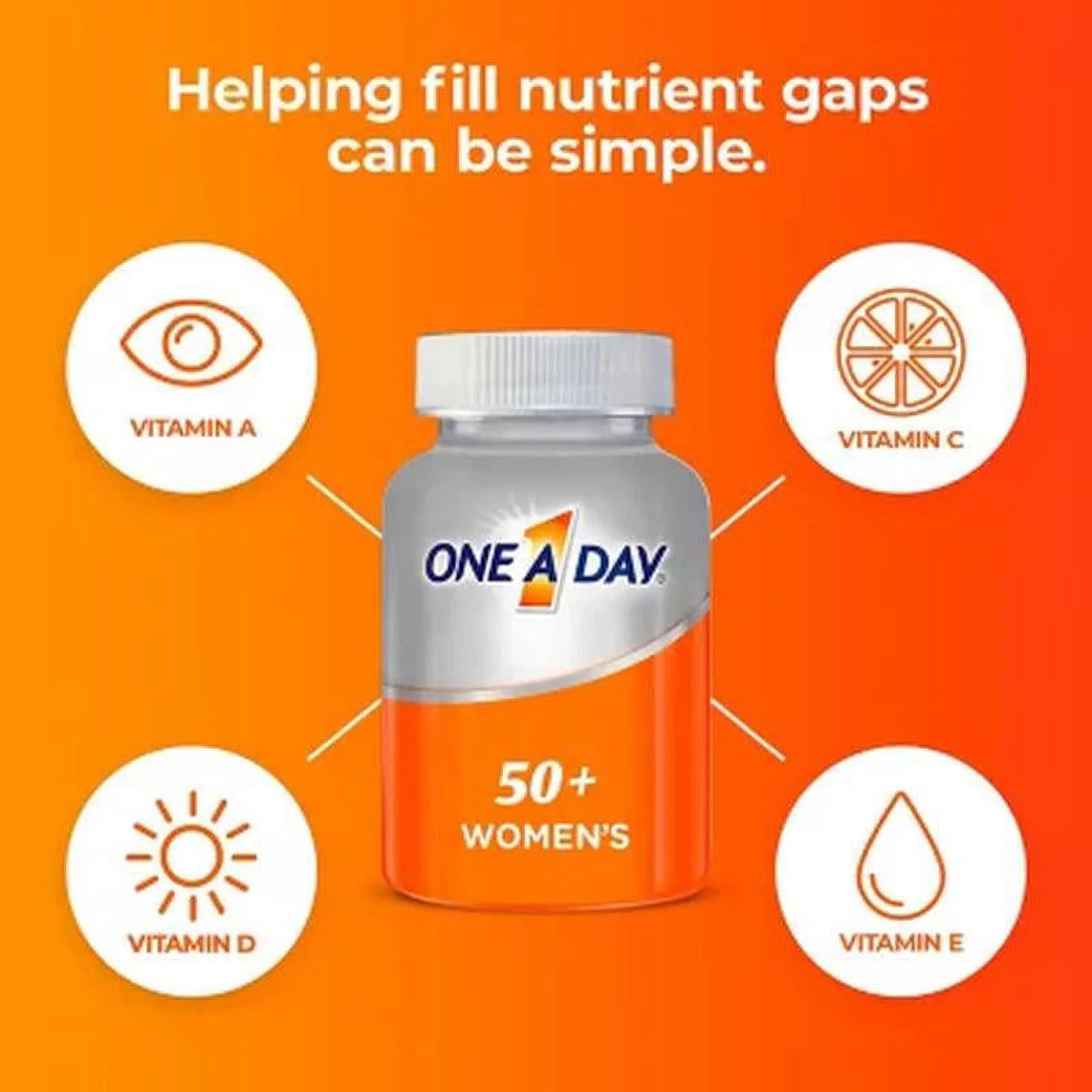 One a Day Women's 50+ Multivitamin, 300 Ct O543287