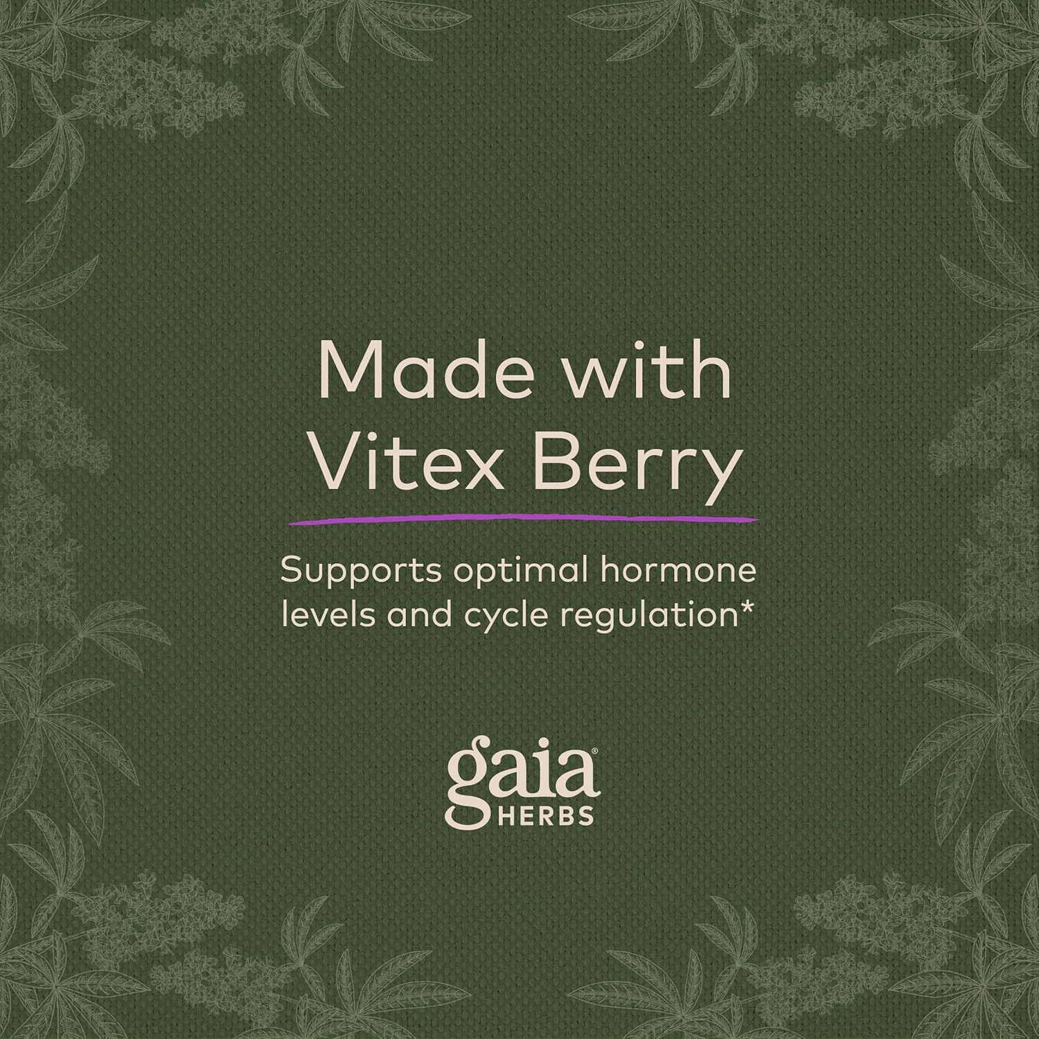 Gaia Herbs Cycle Support Herbal Supplement with Vitex Berry & Schisandra, 60 Vegan Capsules G8927