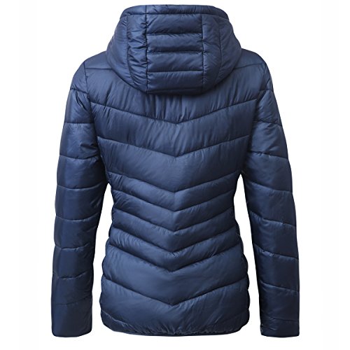 Rokka&Rolla Women's Lightweight Hooded Puffer Jacket B167040