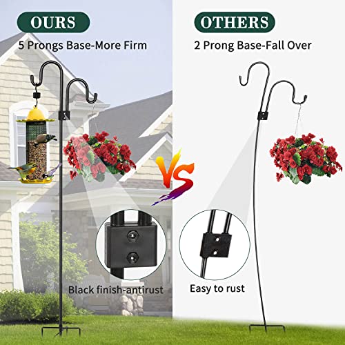 92 Inch Heavy Duty Shepherd Hook for Bird Feeder, Outdoor R64000