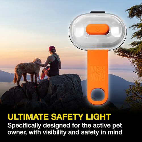 Max & Molly Rechargeable LED Dog Collar Light, Waterproof Silicone J519