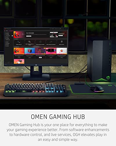 HP Pavilion Gaming Desktop, AMD Ryzen 5 5600G, RX5500 4GB, 8GB RAM, 256GB SSD N734