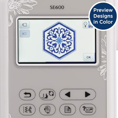 Brother SE600 Sewing and Embroidery Machine, Computerized, 80 Designs W475587