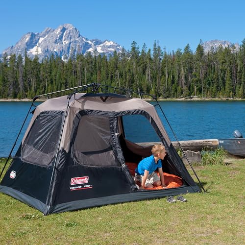 Coleman Instant Tent with 1-Minute Setup, 4/6/8/10 Person, Carry Bag H1828