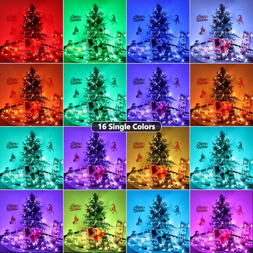 Toodour Halloween Lights RGB String Lights 115ft 350 LED with Remote & Timer, Waterproof I15808