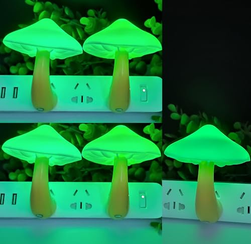 AUSAYE 5Pack Sensor LED Night Light Plug in Mushroom Lamp for Bedroom G797882