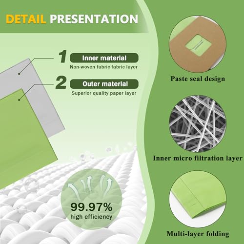 PKBB12DW Type BB Canister Vacuum Bags for Oreck XL Buster B, 10 Pack U83199