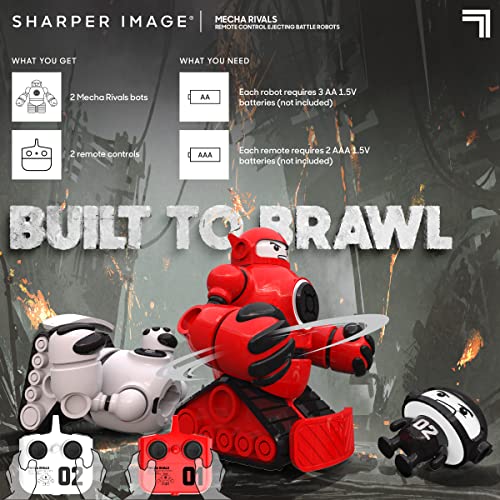 Sharper Image Mecha Rivals Remote Control Battle Robots Two-Player Set M255462