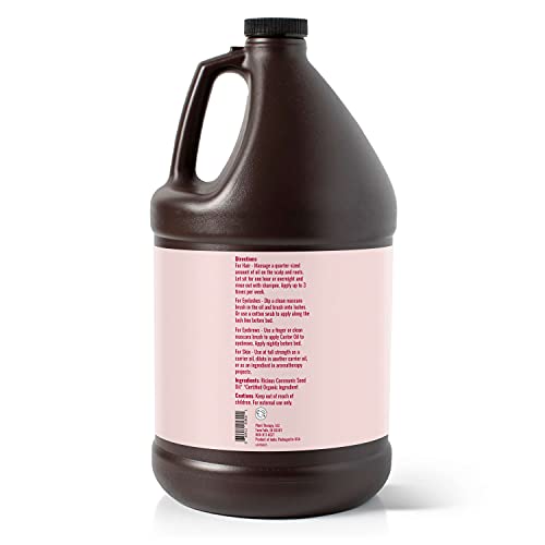 Plant Therapy Castor Oil USDA Organic Cold Pressed 16 oz for Skin & Hair S650676