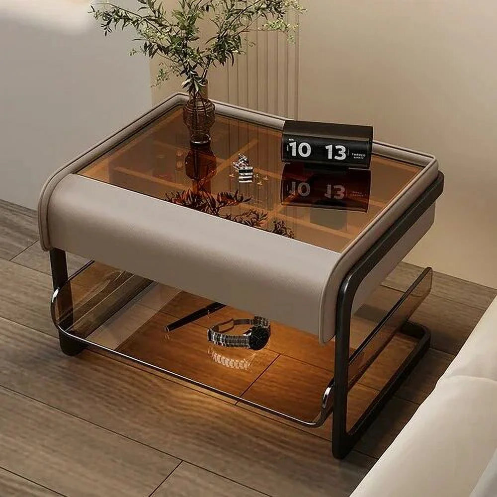 Acrylic Wireless Charging Bedside Table WKNS Q181556